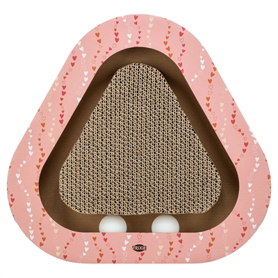 Trixie Krabplank Valentijn Driehoekig Karton Zalm 36x36x5 cm