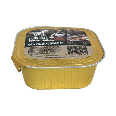 Freds Kuipje Hond Puur Wild Zwijn/Gevogelte 9x300 GR