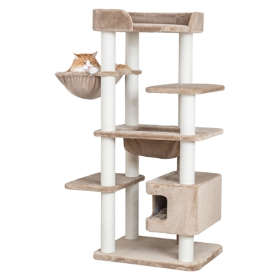 Trixie Krabpaal Brunna XXL Taupe 75x58x165 cm voor grote katten