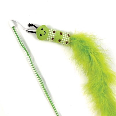 Happy Pet Kattenhengel Rups Groen 40x7,5 cm
