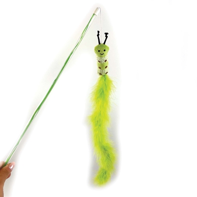 Happy Pet Kattenhengel Rups Groen 40x7,5 cm
