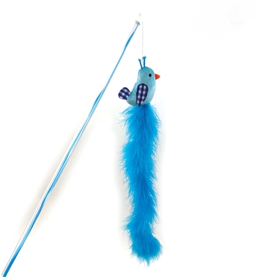 Happy Pet Kattenhengel Vogel Blauw 40x7,5 cm