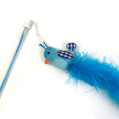 Happy Pet Kattenhengel Vogel Blauw 40x7,5 cm