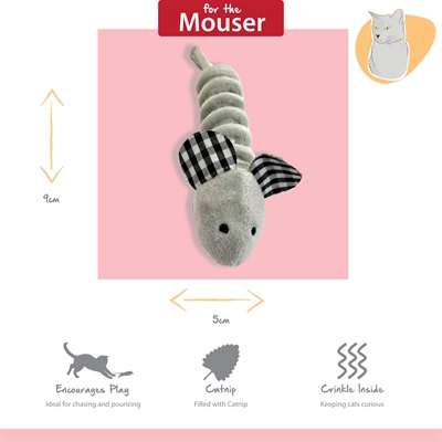 Happy Pet Tabby Patch Muizen 11 cm en 9 cm set