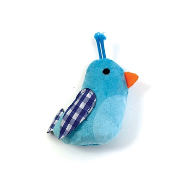Happy Pet Tabby Patch Vogel Multipack Blauw 4 st Kattenspeelgoed
