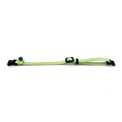 Happy Pet Tabby Patch Halsband Kat Ruit Groen 18-30x1 cm