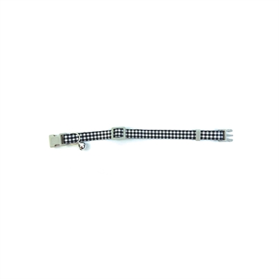 Happy Pet Tabby Patch Halsband Kat Ruit Zwart 18-30x1 cm