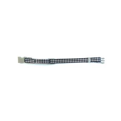 Happy Pet Tabby Patch Halsband Kat Ruit Zwart 18-30x1 cm