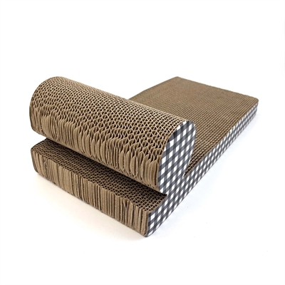Happy Pet Tabby Patch Krabmat Chaise Lounge Karton 46x22x14 cm