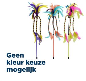 Happy Pet Kattenhengel met Lint en Veren 45x8x2 cm