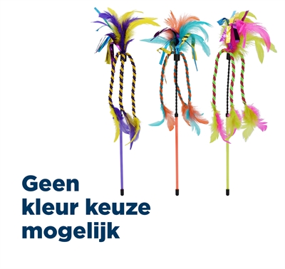 Happy Pet Kattenhengel met Lint en Veren 45x8x2 cm