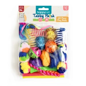 Happy Pet Tabby Patch Ballen Multipack 24 st 17x15x3,5 cm