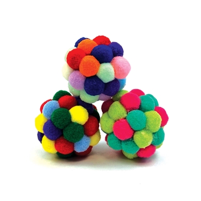 Happy Pet Tabby Patch Pom Pom Bal 4,5 cm Assorti