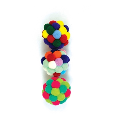 Happy Pet Tabby Patch Pom Pom Bal 4,5 cm Assorti
