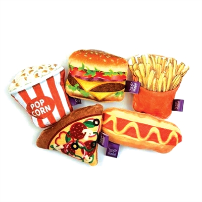 Happy Pet Tabby Patch Fast Food Speelgoed met Catnip 11,5x5,5x3,5 cm