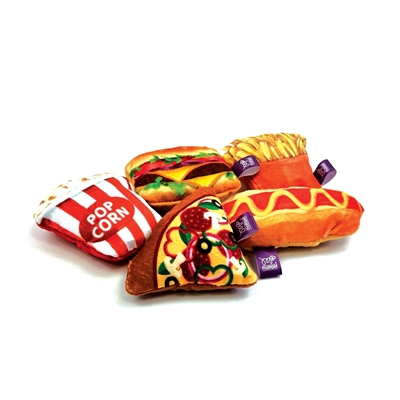 Happy Pet Tabby Patch Fast Food Speelgoed met Catnip 11,5x5,5x3,5 cm