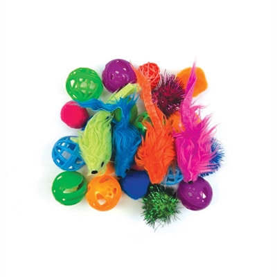 Happy Pet Tabby Patch Speelgoedset 24 st 16,5x15x4 cm