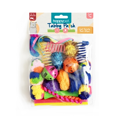 Happy Pet Tabby Patch Speelgoedset 24 st 16,5x15x4 cm