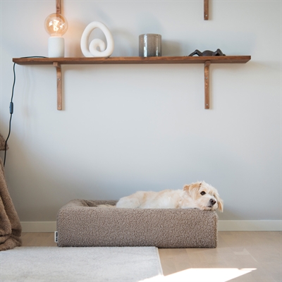 Bia Bed Hoes Teddy Beige 70x60x15 cm — Zachte ligplek voor je hond