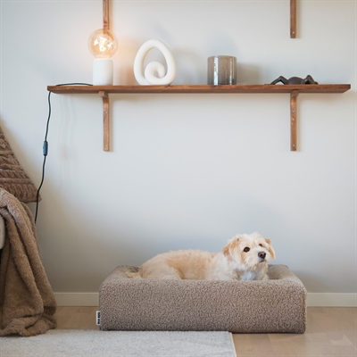 Bia Bed Hoes Teddy Beige 85x70x15 cm — Comfortabele overtrek voor je hond