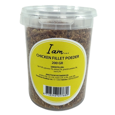 I Am Chicken Fillet Poeder 200 GR voor honden