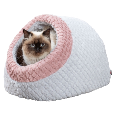 Trixie Kattenmand Iglo Kaline Mio Grijs/Oudroze 35x41x26 cm