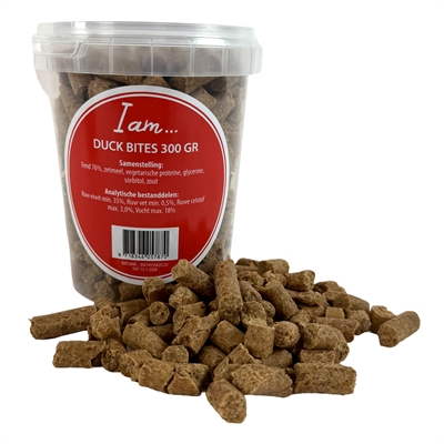I Am Duck Bites 300 GR - Hondensnack met 76% eendfilet