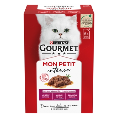 Gourmet Mon Petit Vlees 6x50 GR voor katten