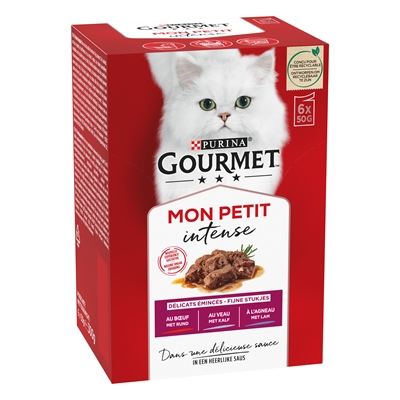 Gourmet Mon Petit Vlees 6x50 GR voor katten