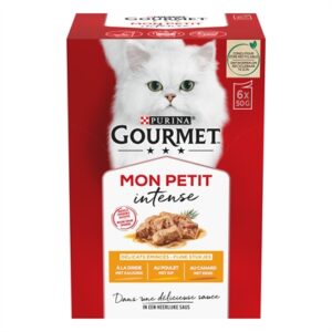 Gourmet Mon Petit Gevogelte 6x50g Natvoer voor Katten