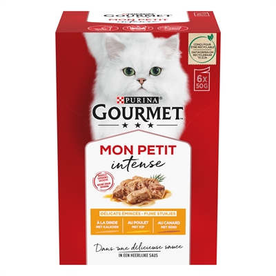 Gourmet Mon Petit Gevogelte 6x50g Natvoer voor Katten