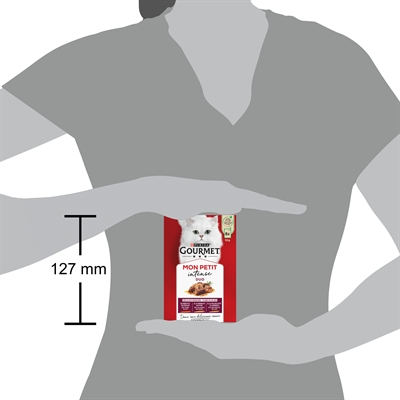 Gourmet Mon Petit Duo Vlees 6x50g Natvoer voor Katten