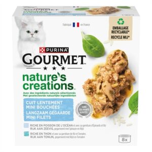 Gourmet Natures Creations Filet Zeevis 8x85 GR Kattenvoer