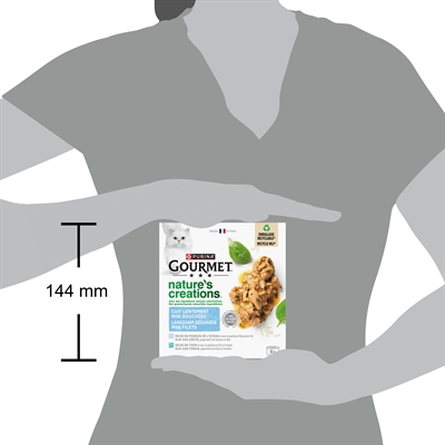 Gourmet Natures Creations Filet Zeevis 8x85 GR Kattenvoer