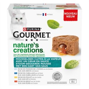 Gourmet Natures Creations Hart Van Saus 8x85 GR Natvoer voor Katten