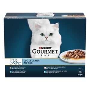 Gourmet Perle Duo Vis 12x85 GR Natvoer voor Katten