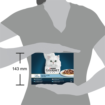 Gourmet Perle Duo Vis 12x85 GR Natvoer voor Katten