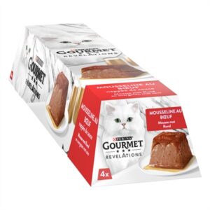 Gourmet Revelations Mousse Rund 4x57 GR Natvoer voor Katten