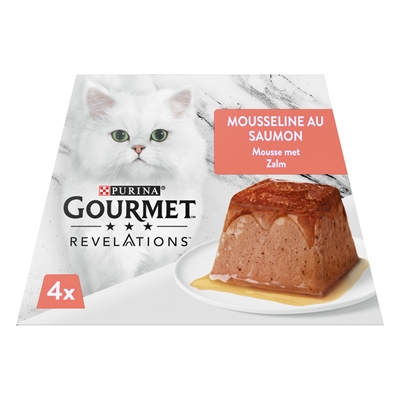 Gourmet Revelations Mousse Zalm 4x57 GR Kattenvoer