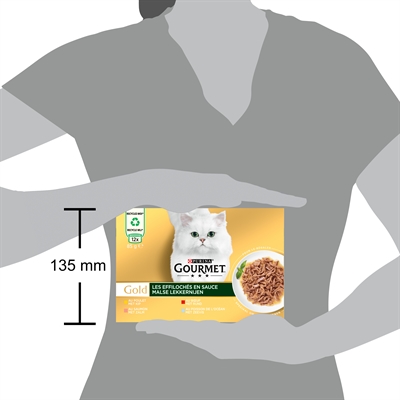 Gourmet Gold Malse Lekkernijen 12x85 GR voor katten