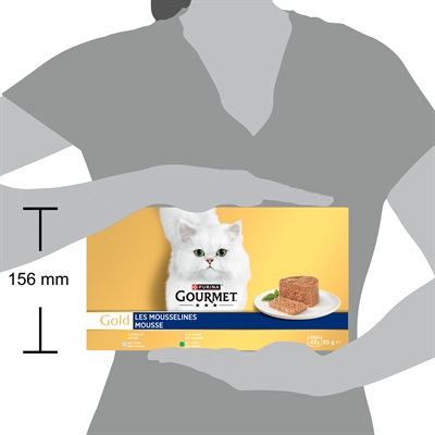 Gourmet Gold Mousse Multipack 48x85 GR voor katten