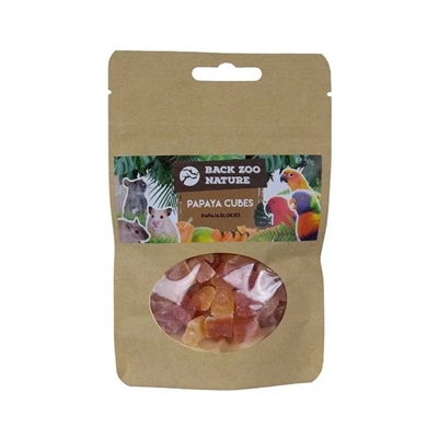 Back Zoo Nature Papaya Cubes 50 GR voor vogels en knaagdieren
