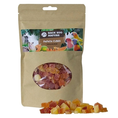 Back Zoo Nature Papaya Cubes 250 GR voor vogels en knaagdieren