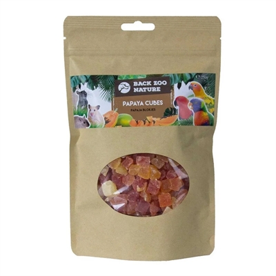 Back Zoo Nature Papaya Cubes 250 GR voor vogels en knaagdieren