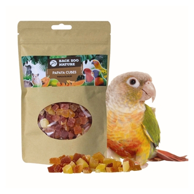 Back Zoo Nature Papaya Cubes 250 GR voor vogels en knaagdieren