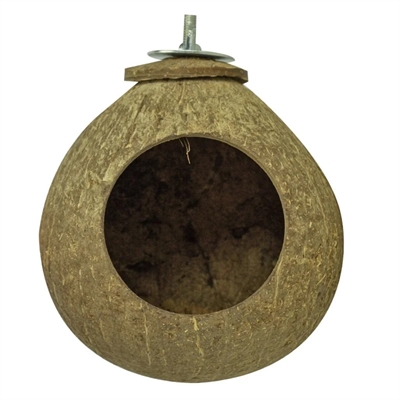 Back Zoo Nature Kokosnoot Huis 9,5 cm voor Kromsnavels en Knaagdieren