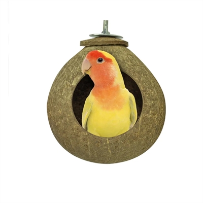 Back Zoo Nature Kokosnoot Huis 9,5 cm voor Kromsnavels en Knaagdieren