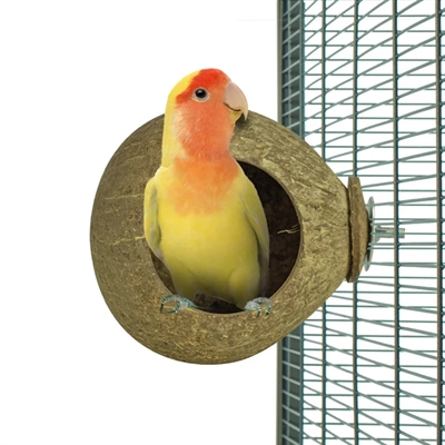 Back Zoo Nature Kokosnoot Huis 9,5 cm voor Kromsnavels en Knaagdieren