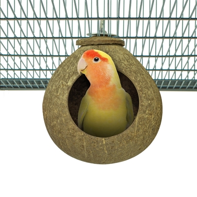 Back Zoo Nature Kokosnoot Huis 9,5 cm voor Kromsnavels en Knaagdieren