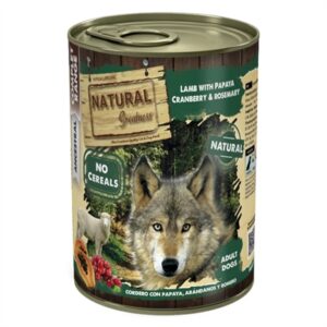 Natural Greatness Lam / Papaya 400 GR Natvoer voor Honden